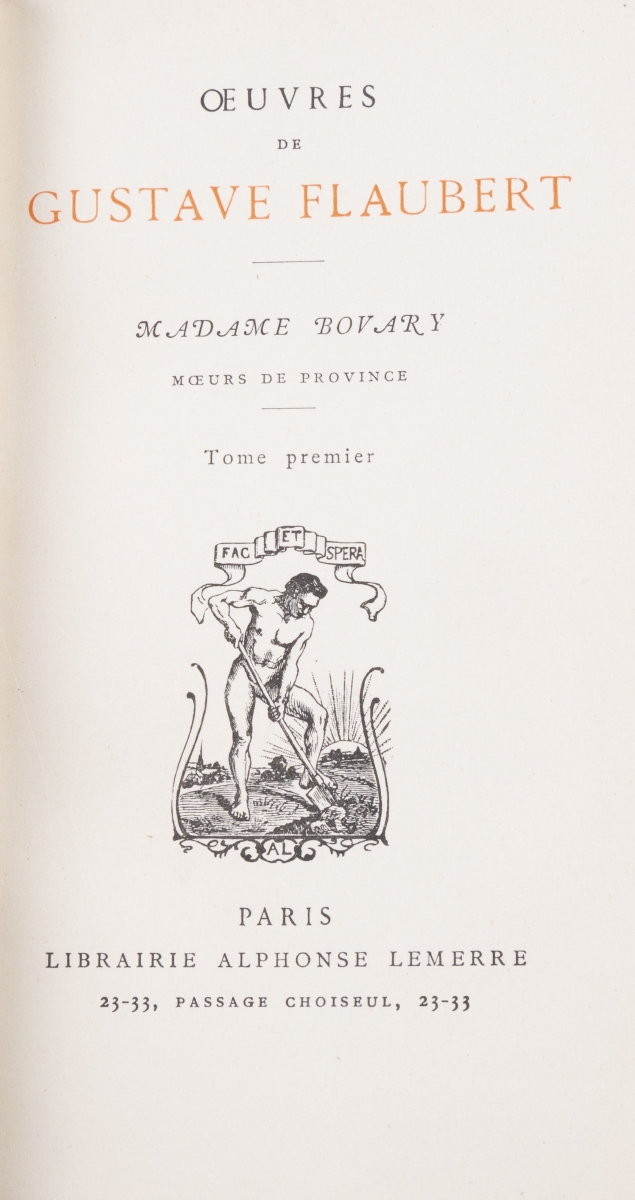 25 - FLAUBERT Gustave. Oeuvres. Adjugé 200€ (2)